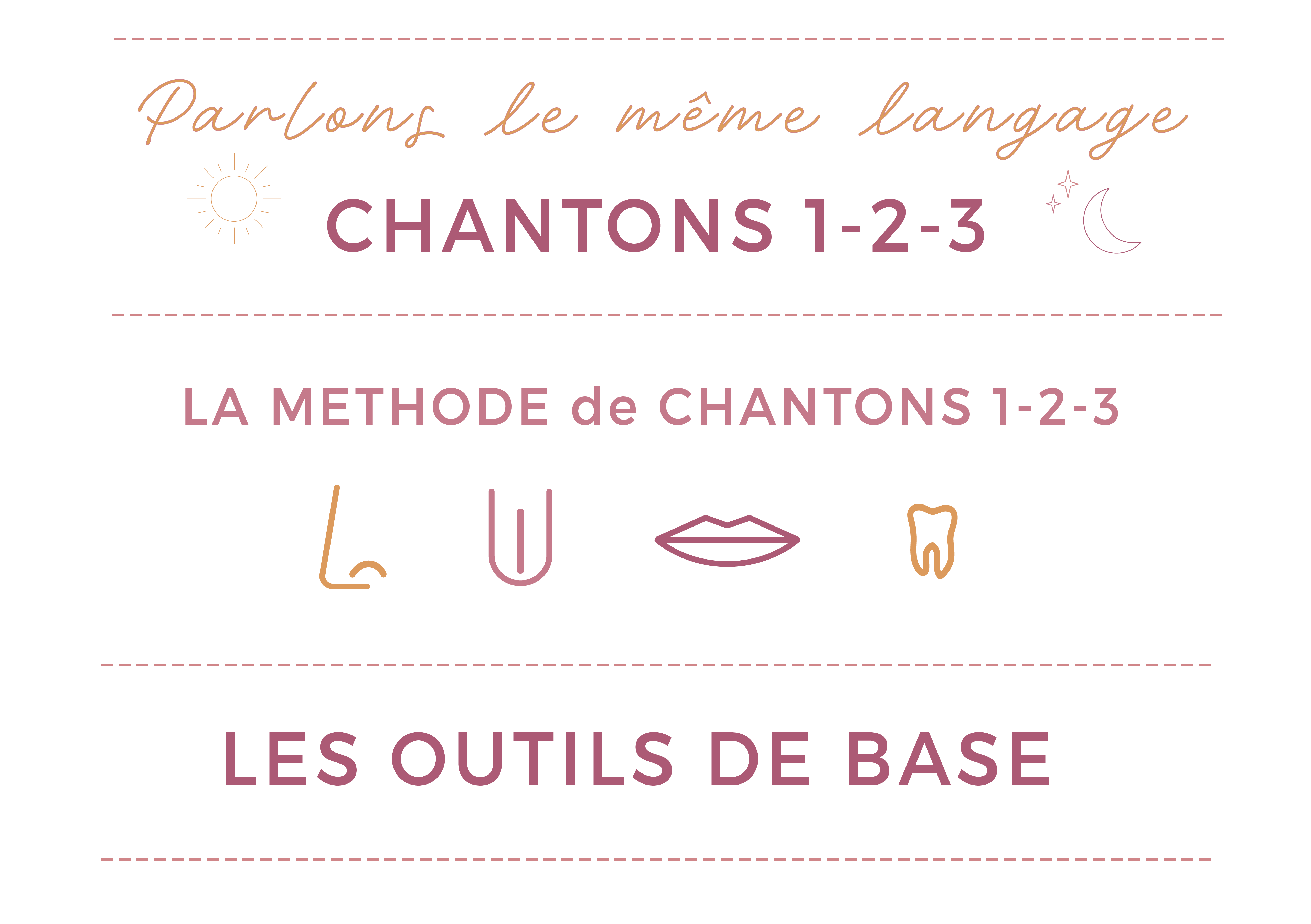 Les outils de base Chantons 1-2-3